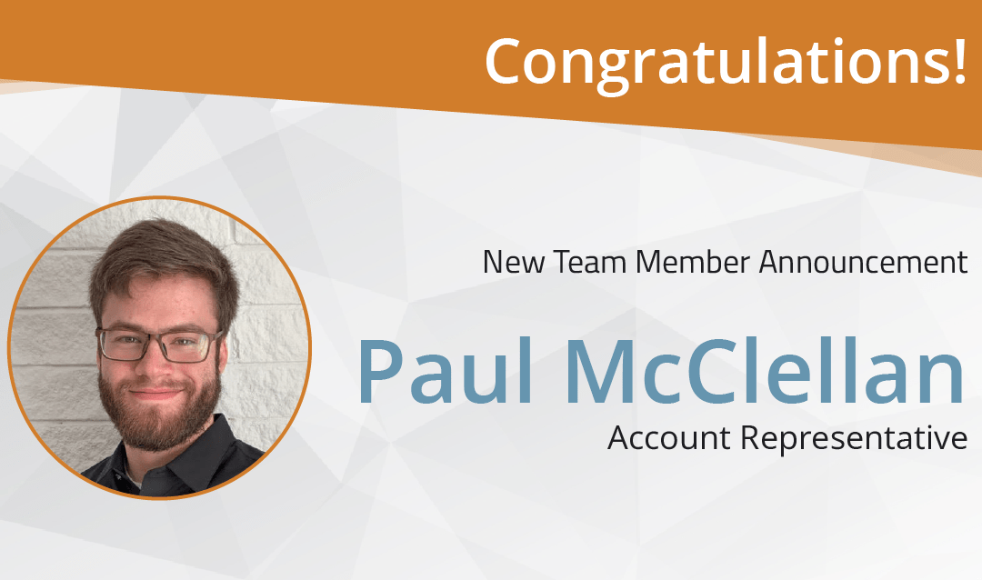 Announcement: Paul McClellan new Account Representative